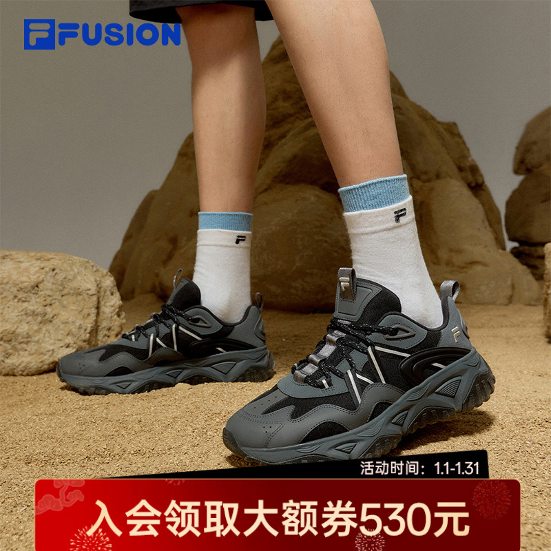 FILA斐乐男鞋经典时尚透气运动鞋男士新款休闲漫游鞋T12M531510F