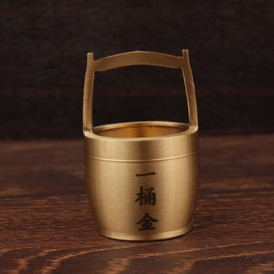 一桶金，家居客厅办公室高档桌面装饰品成就事业寓意礼