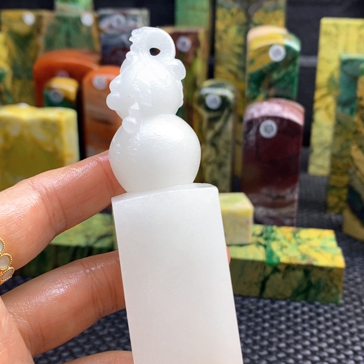 青田石我**素青田石印章石