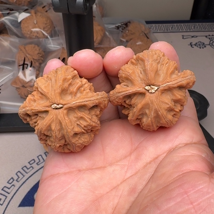 桃核把件山地鸭蛋虎46尺16