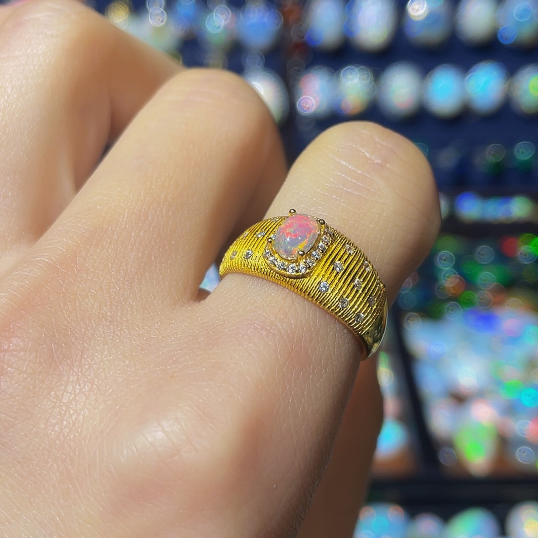 欧泊欧泊戒指银S925镶嵌