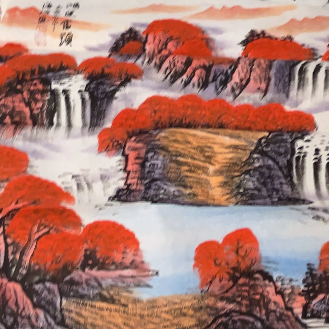 国画12.3纯手绘无边框作品