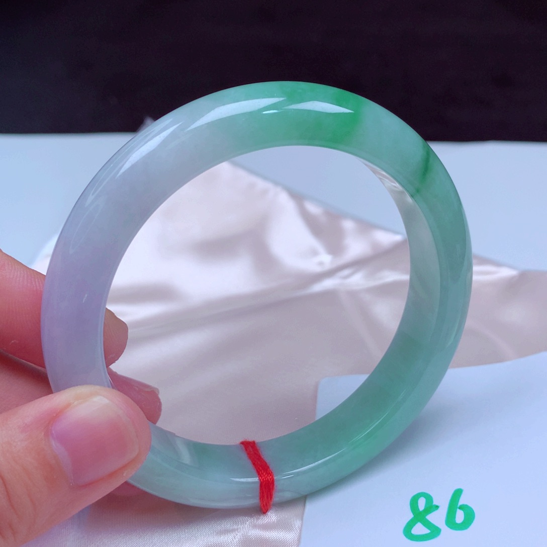 未镶嵌手镯翡翠大*欣缅甸天然A货翡翠手镯61.3