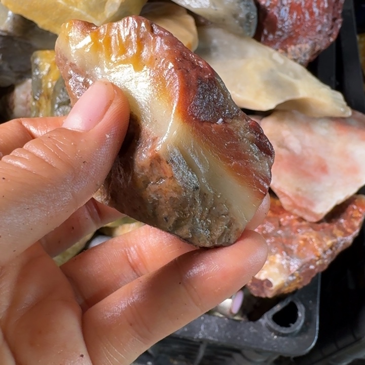 三***七寿山石寿山石的颜色