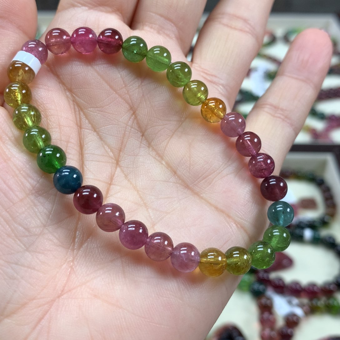 碧玺手链未镶嵌手链