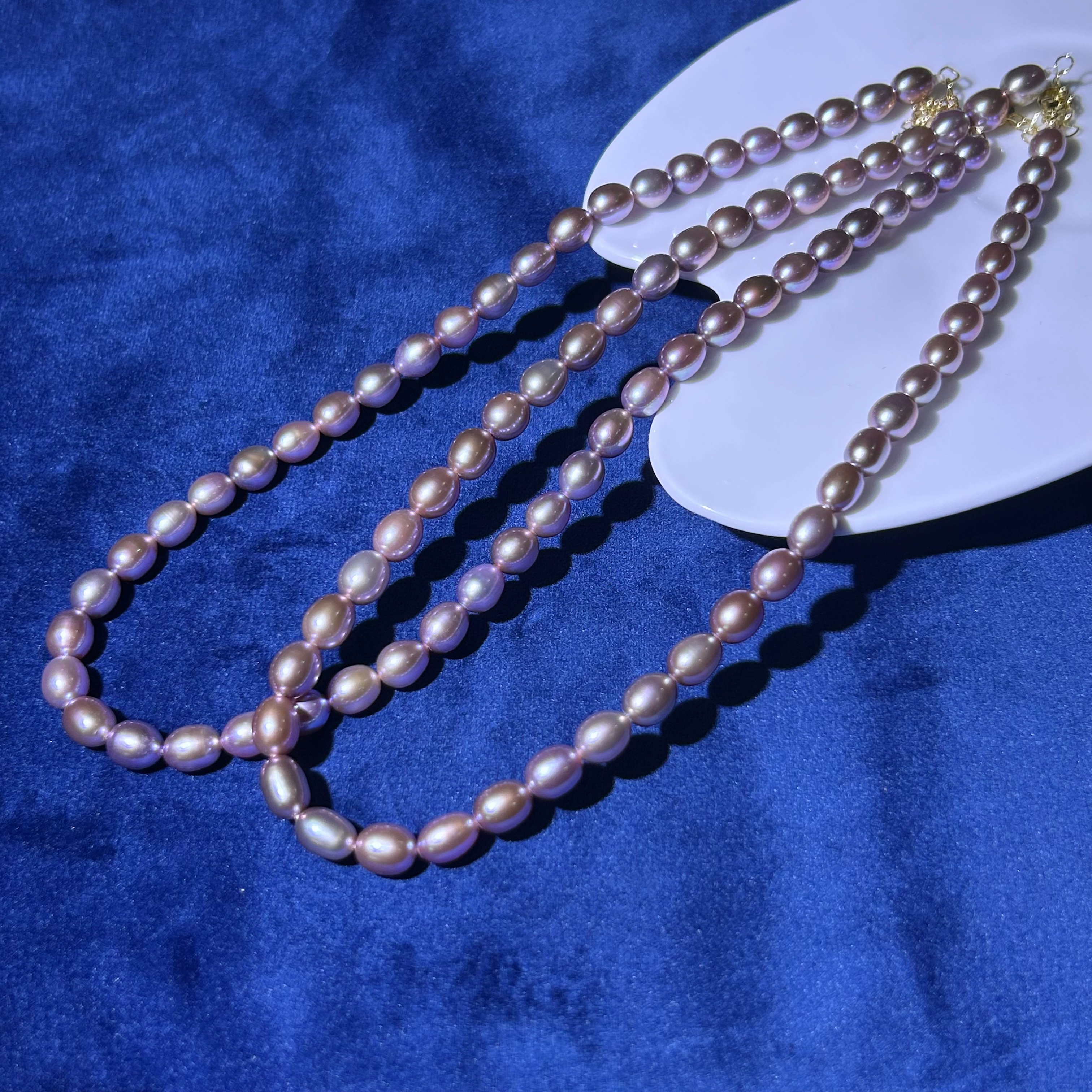 淡水珍珠项链-多样性发一珠径7mm+-长度40+5延长链-DS099