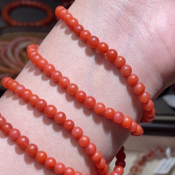 南红玛瑙保山小米珠 4.5mm未镶嵌