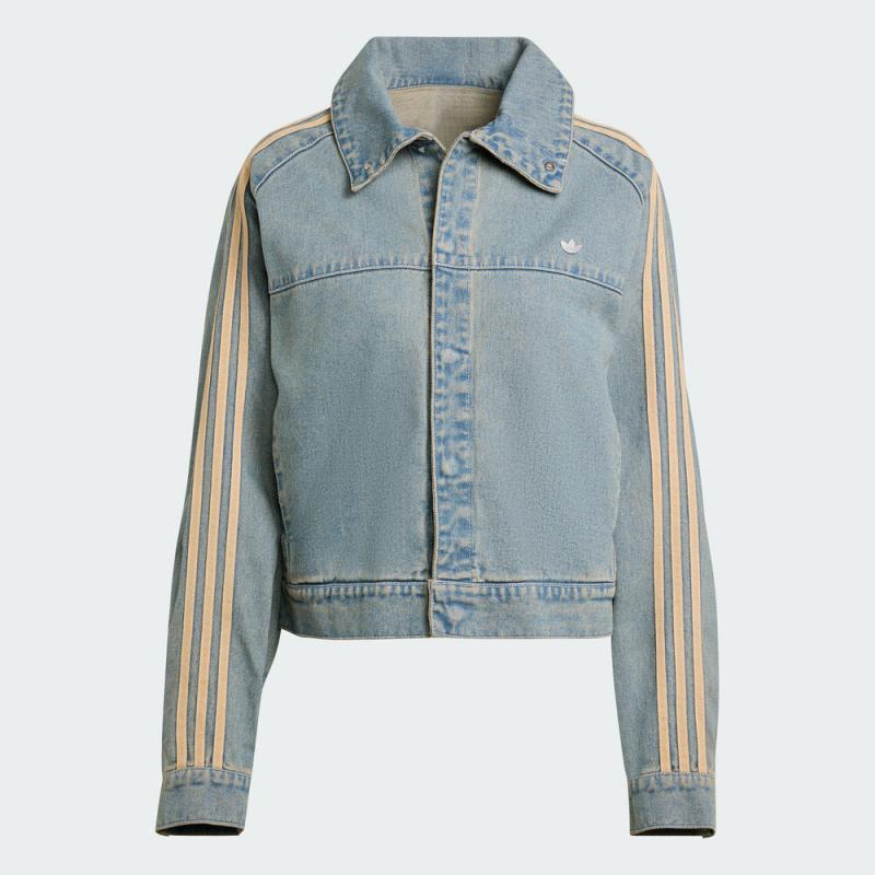 【滔搏联动】adidasOriginals三叶草P ESS DENIM JKT牛仔外套JY2872