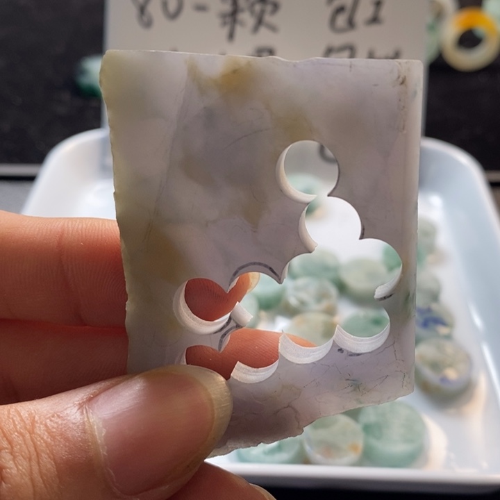 定制翡翠未镶嵌月*?戒心