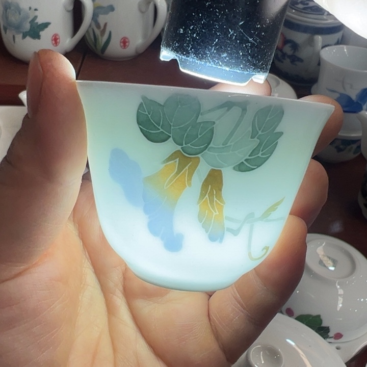 醴陵高温瓷釉下手绘50毫升杯2等
