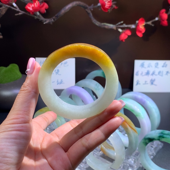 未镶嵌正圈定制翡翠天然翡翠手镯