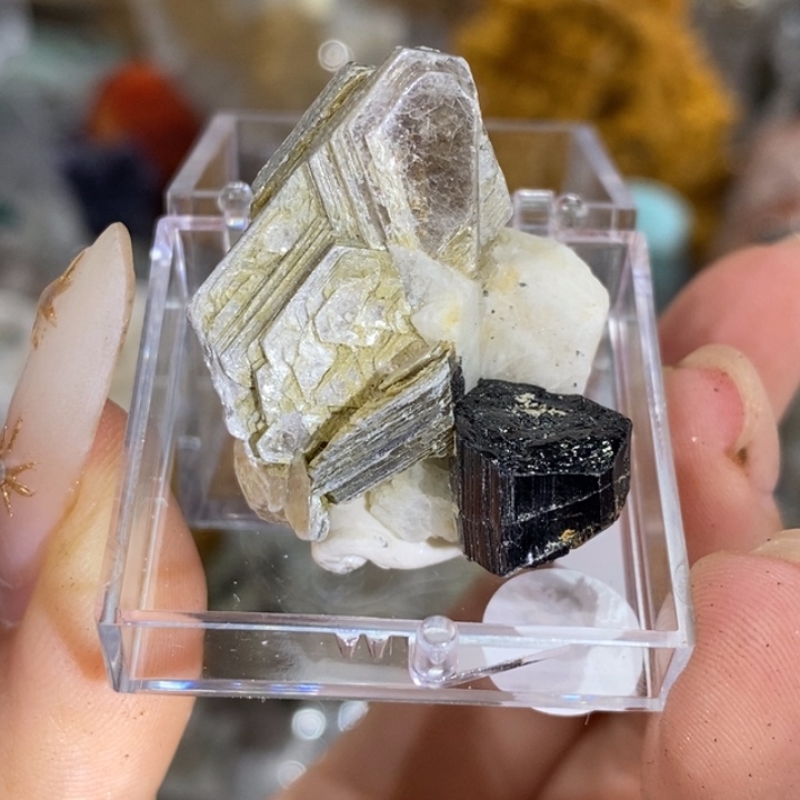 石材巴基斯坦金云云片长石黑点器