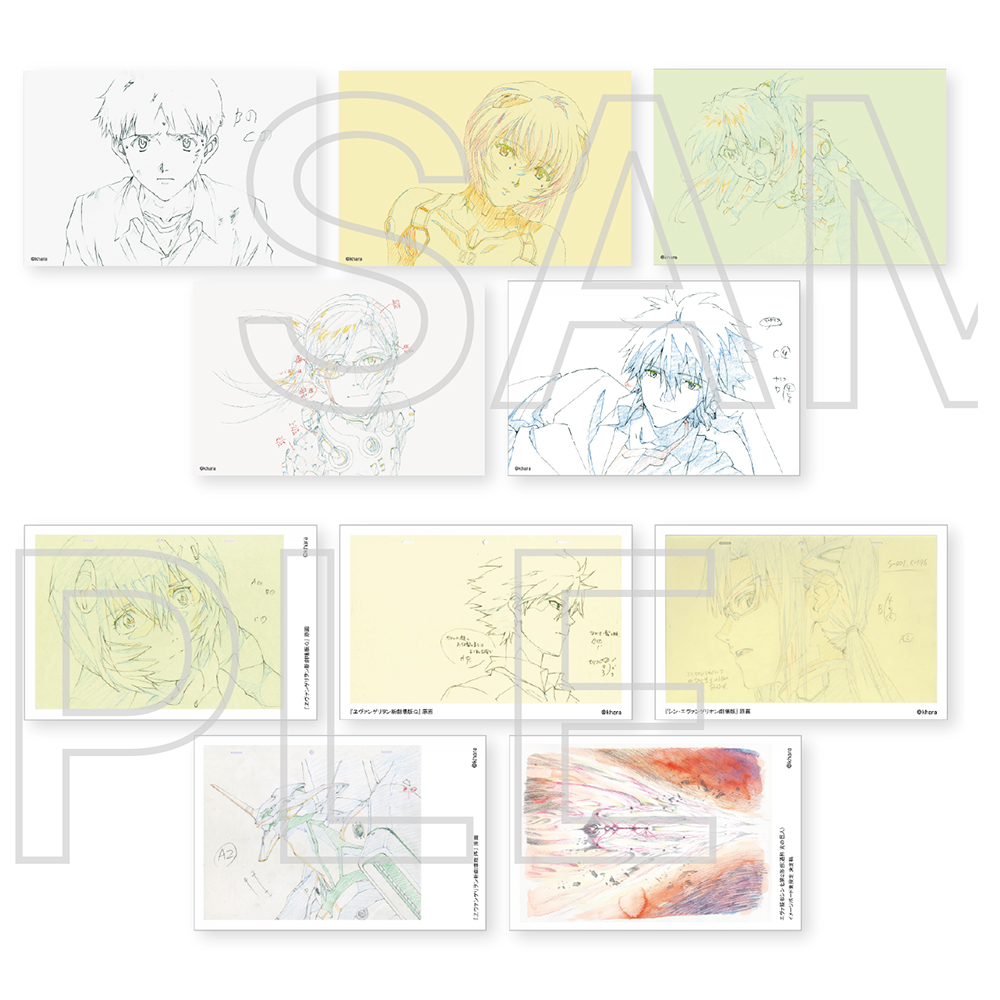 【正版EVA 日谷】插画展线稿明信片盲袋新世纪福音战士/天鹰战士