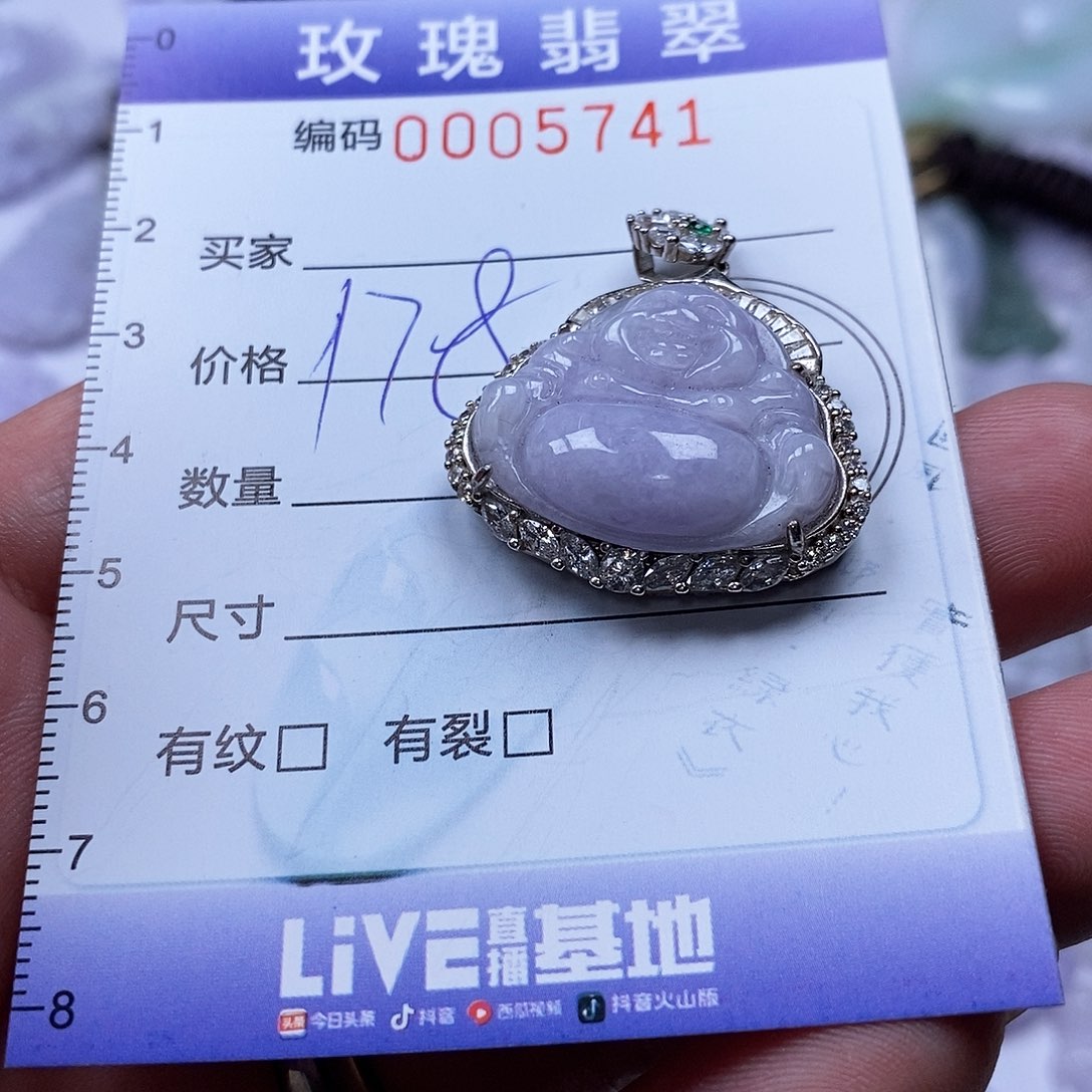 翡翠未镶嵌吊坠(不含链)