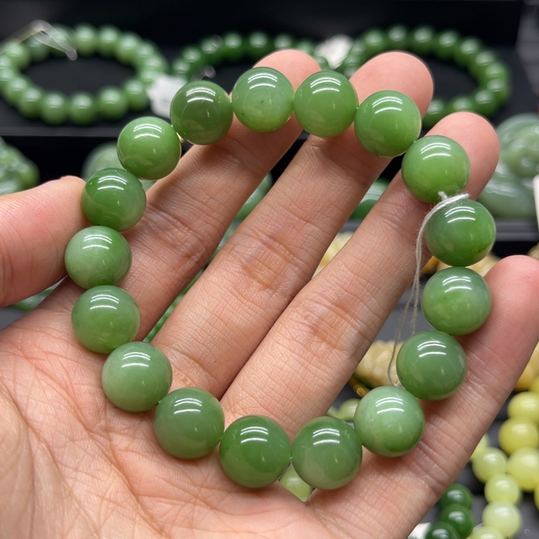 和田玉（碧玉）手链未镶嵌