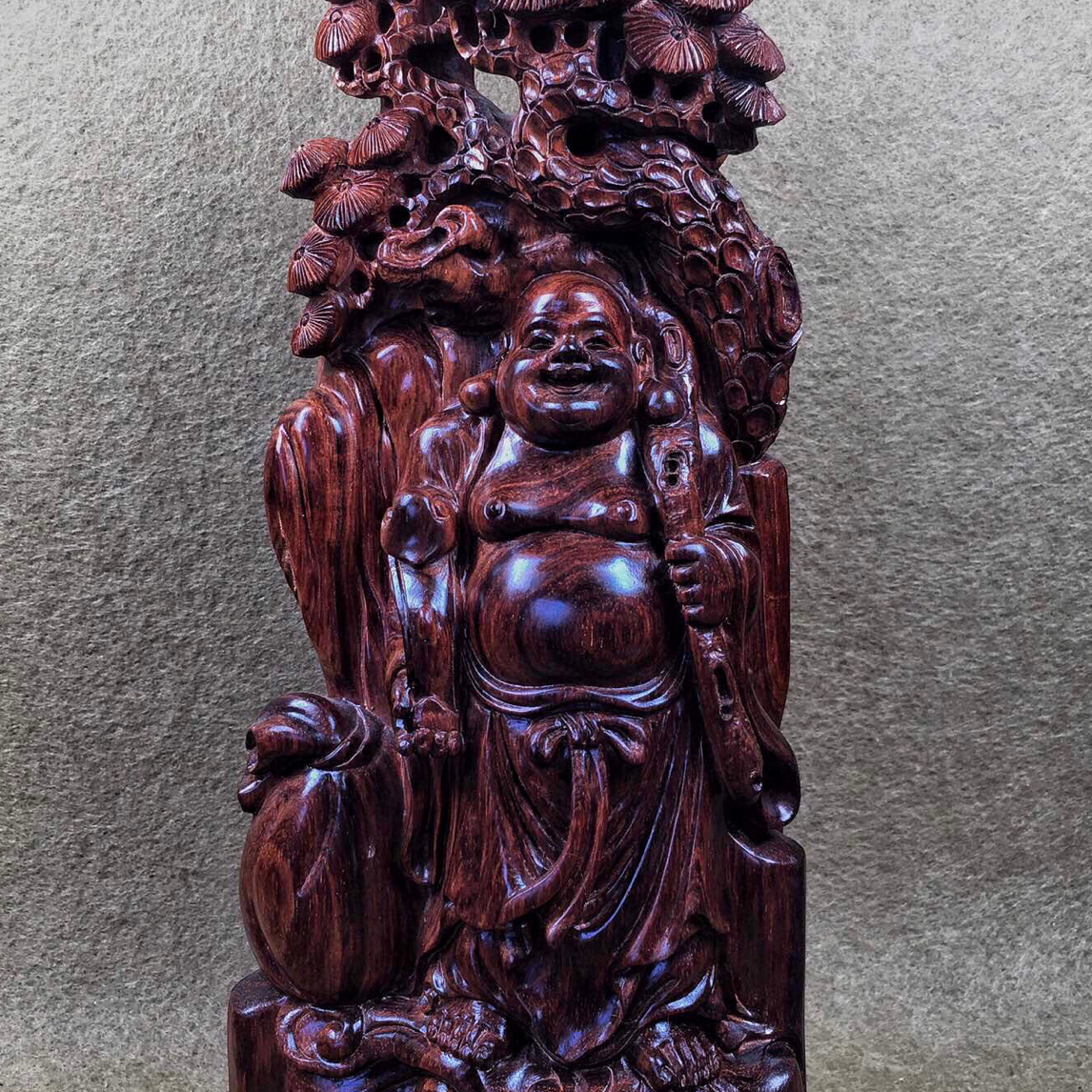 海黄油梨老料弥勒佛摆件规格24x10x5.0重量570 克