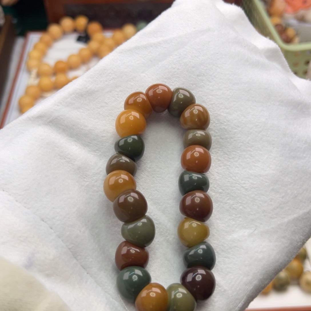 菩提根/象牙果手串卡14蒜瓣微瑕