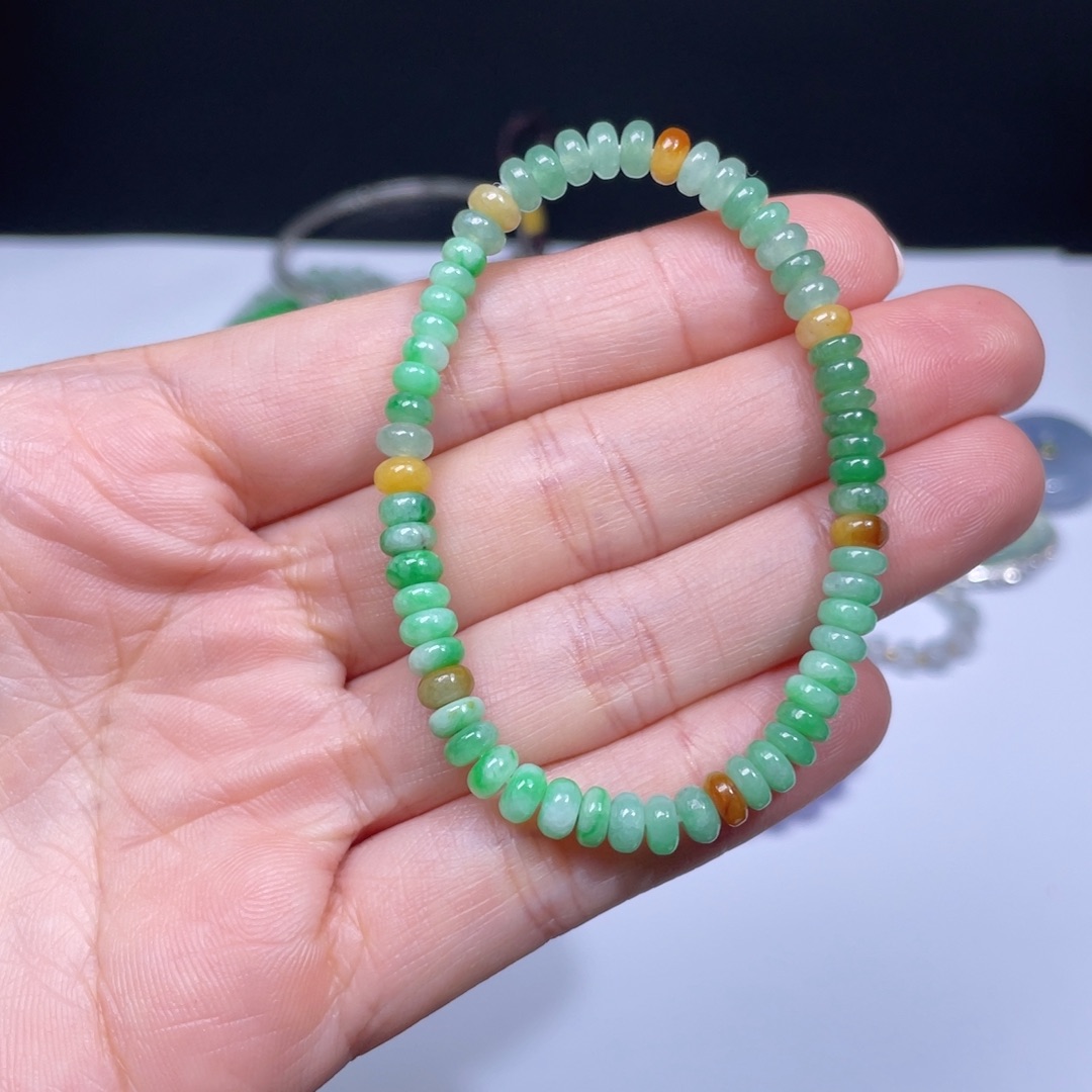 翡翠手链未镶嵌手串