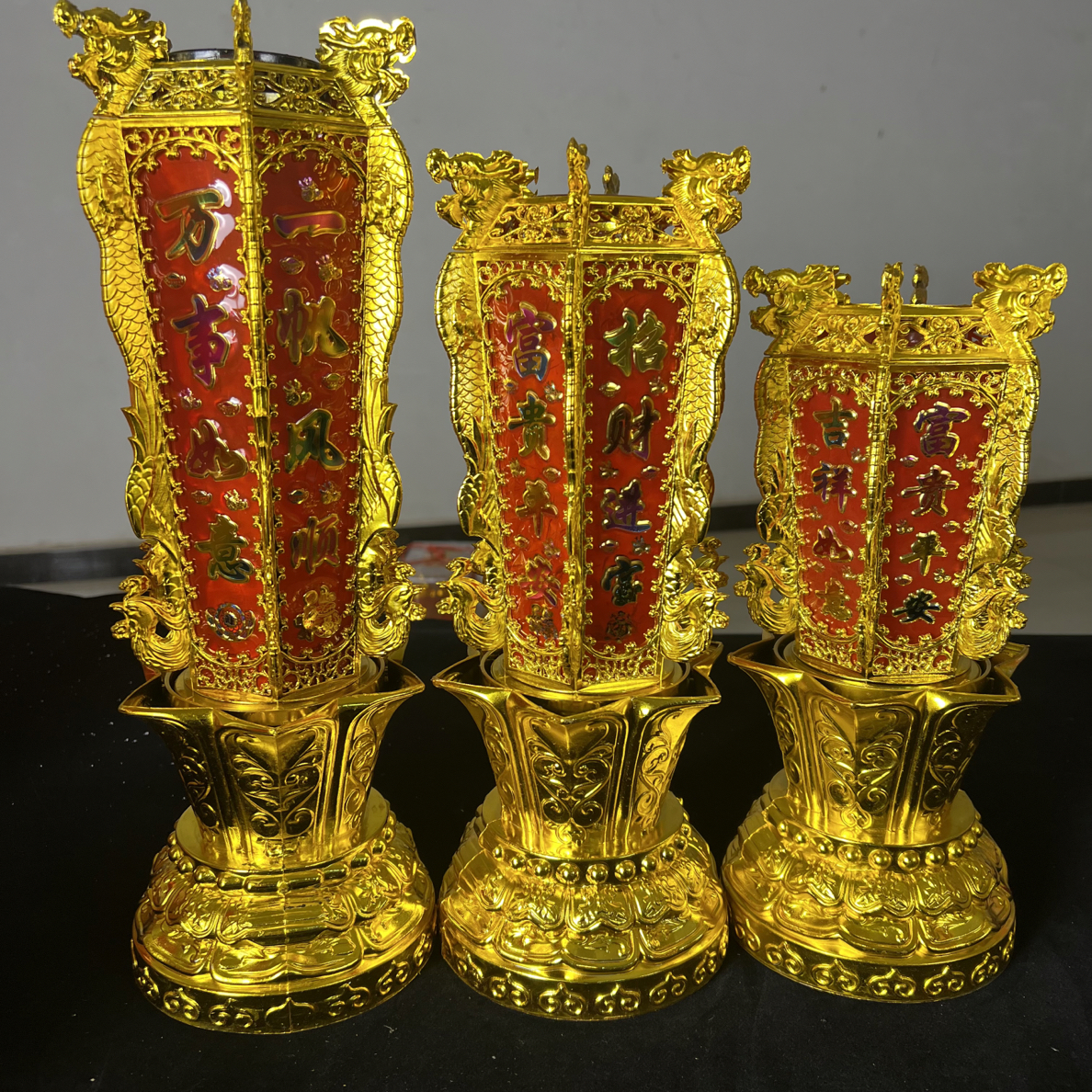 转大钱无烟水晶防风蜡烛家用乔迁喜庆节日红烛