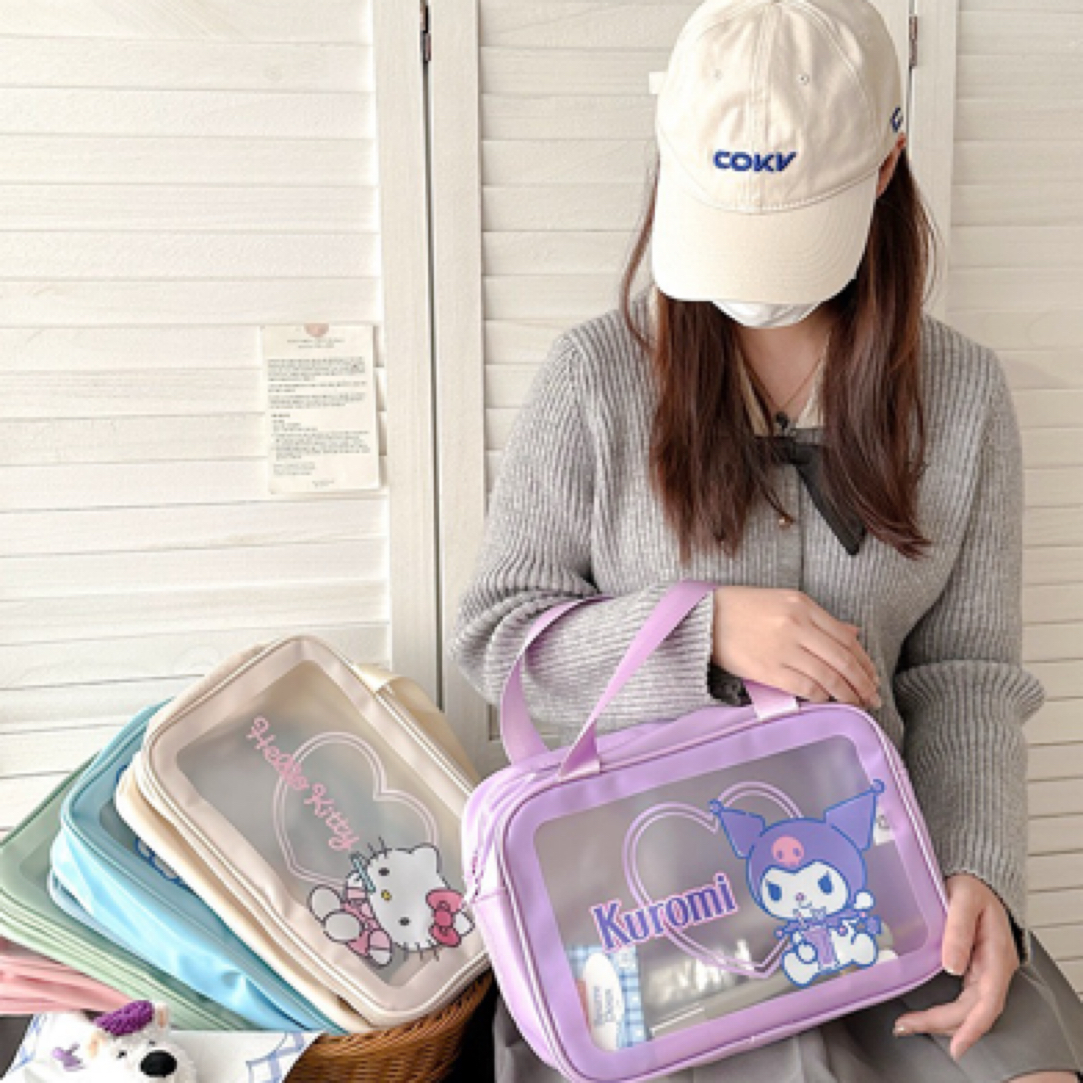 【爆款特价】正版三丽鸥干湿分离居家旅行用化妆包