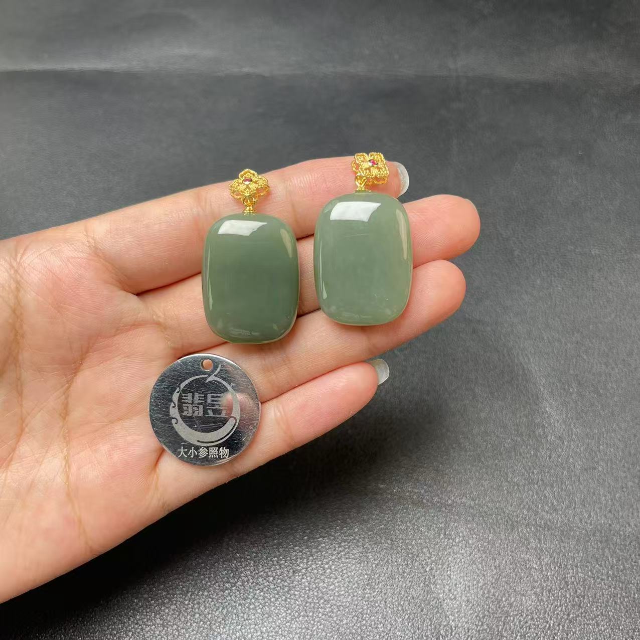 31110T08-3B01-和田玉吊坠S925银扣-多样性发其一