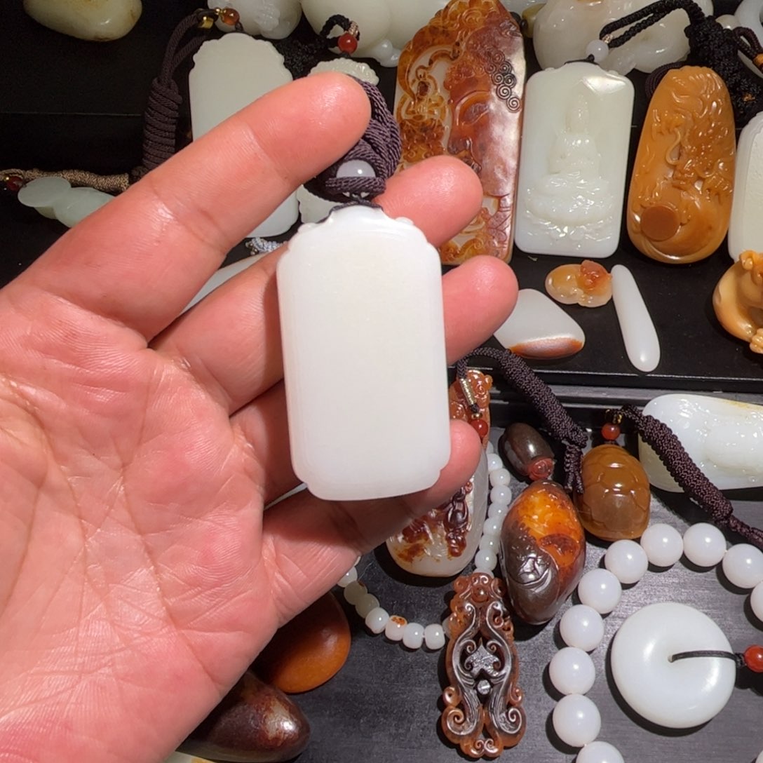 和田玉挂件未镶嵌冬*