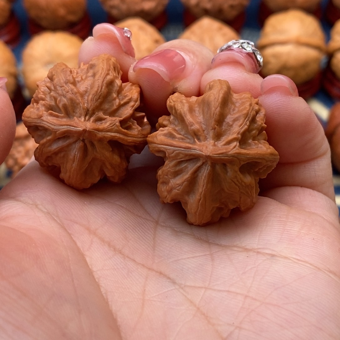 文玩核桃把件金*金精品小手捻