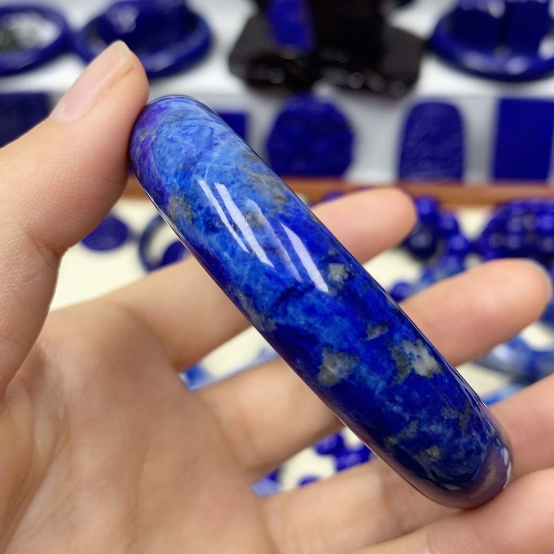 青金石手镯未镶嵌白***