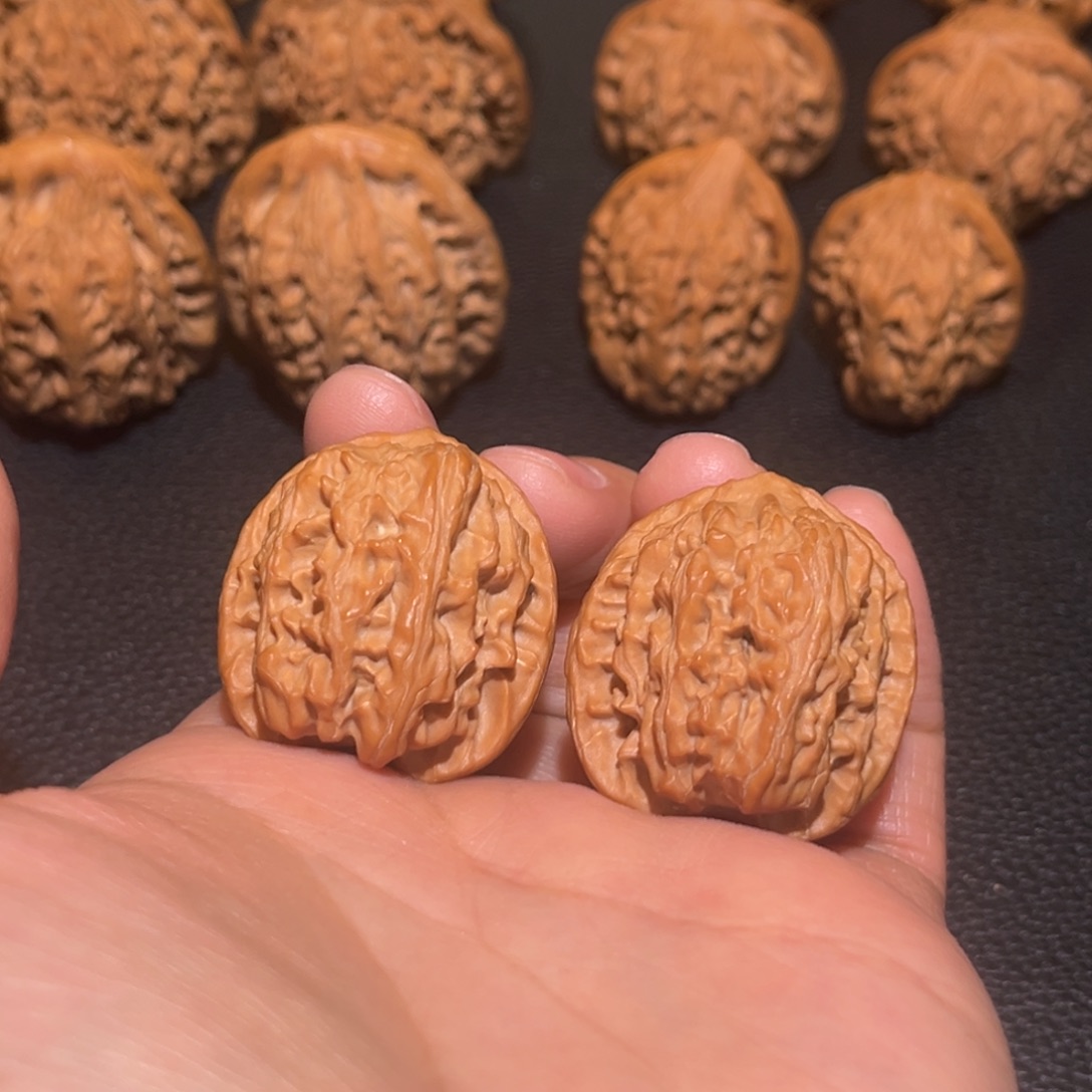 天***上文玩核桃把件苹果30