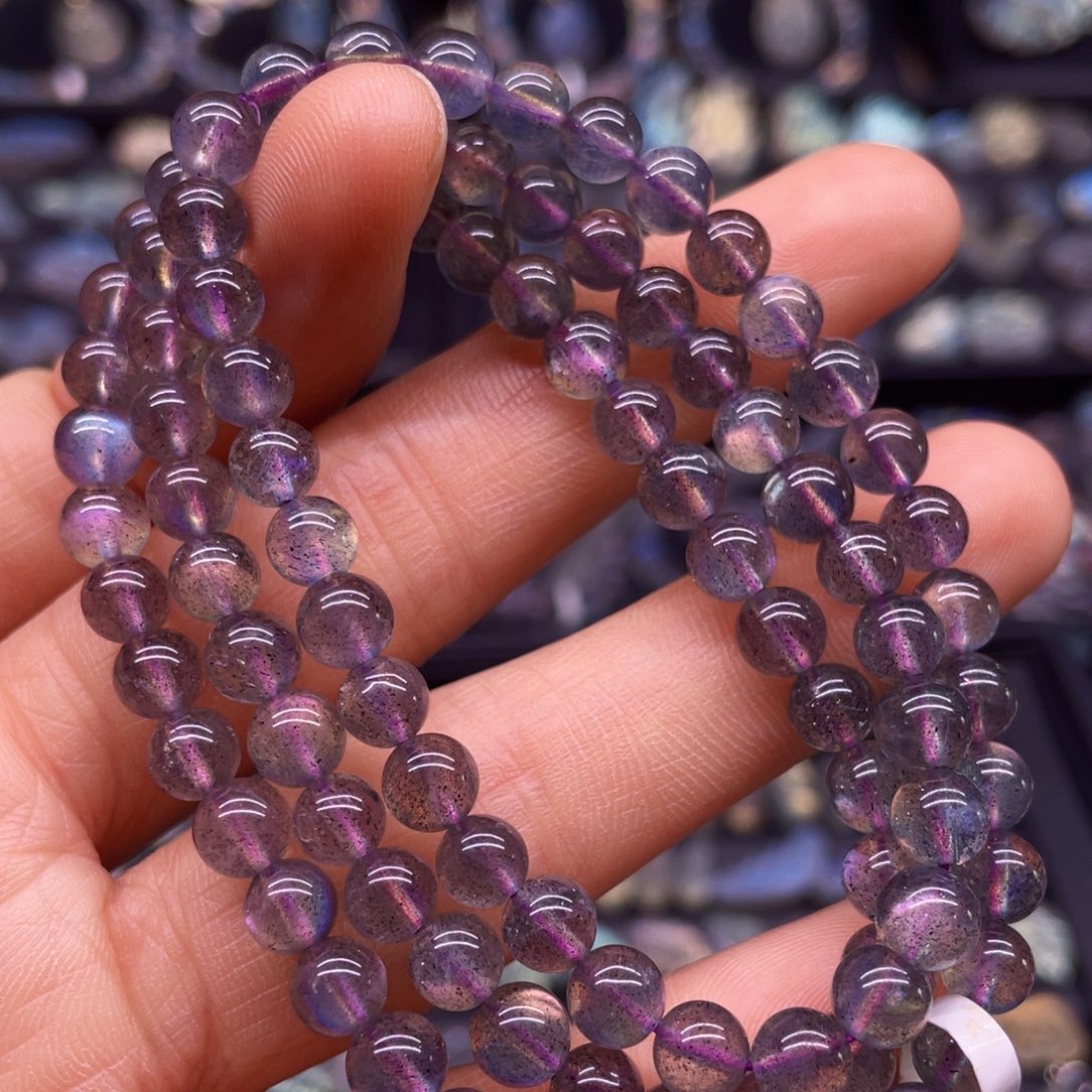 未镶嵌手串长石5.7左右