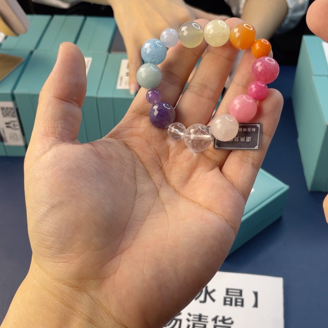 水晶手链银S925镶嵌