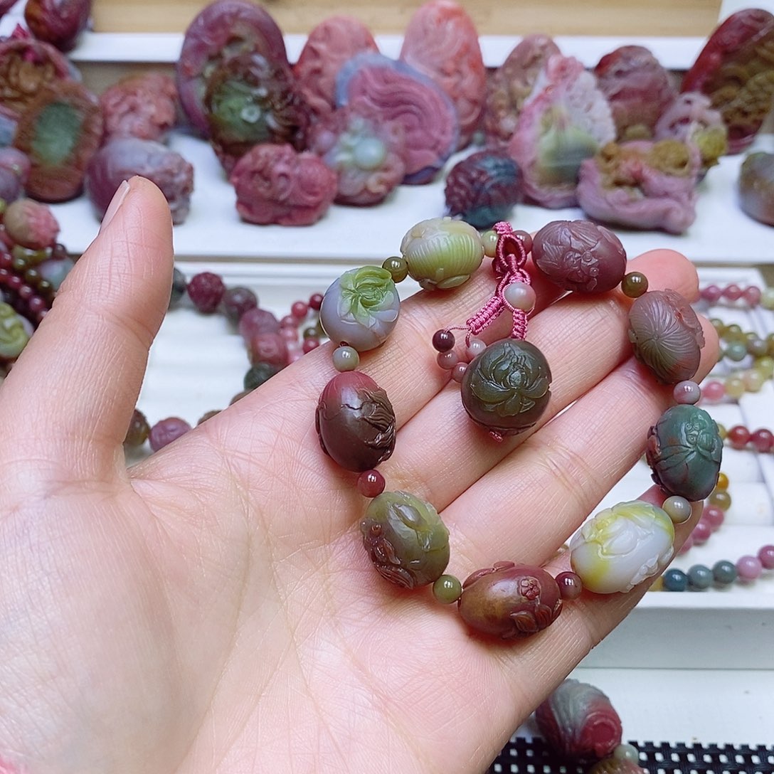 玛瑙/玉髓盐源玛瑙手链未镶嵌