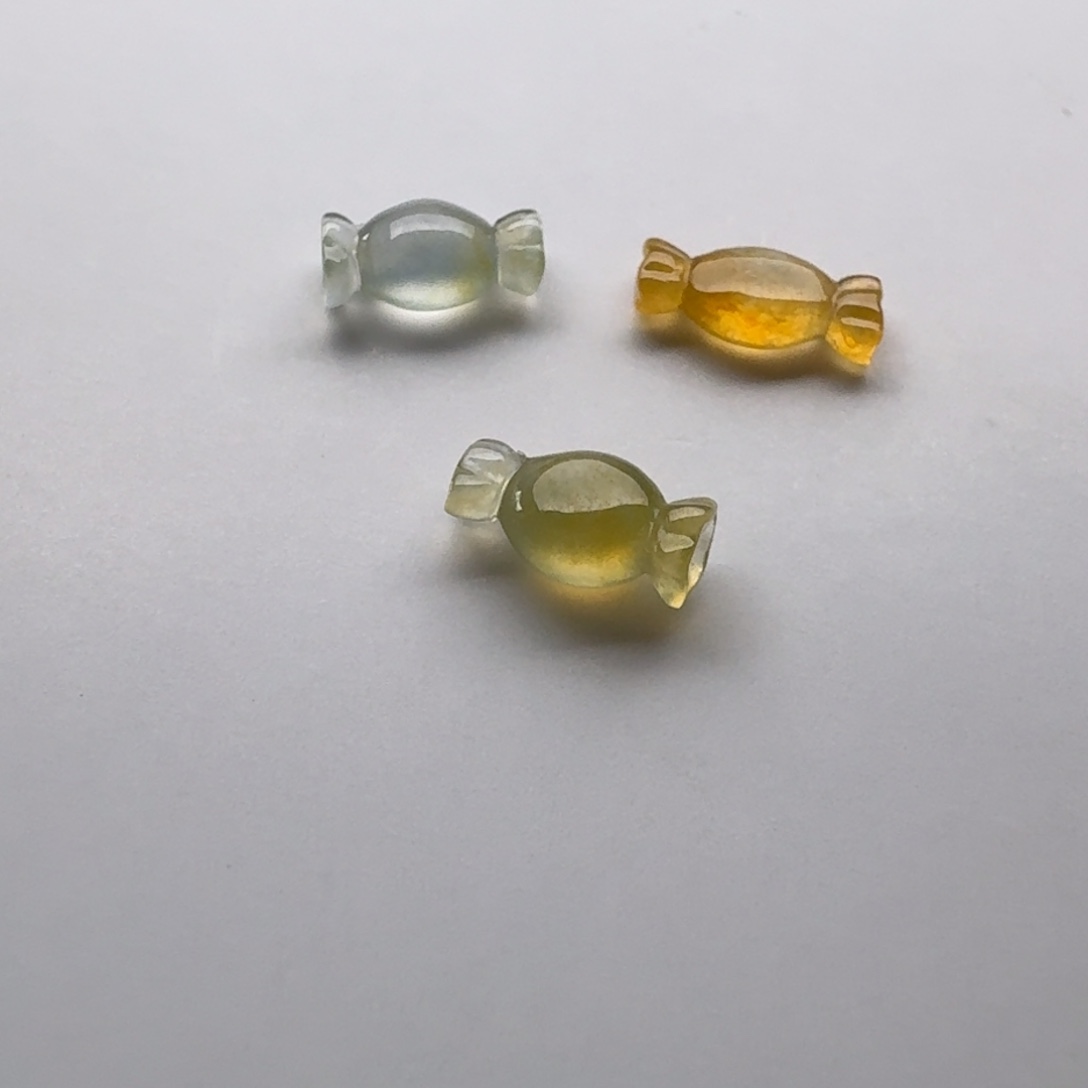 翡翠未镶嵌颈饰糖果