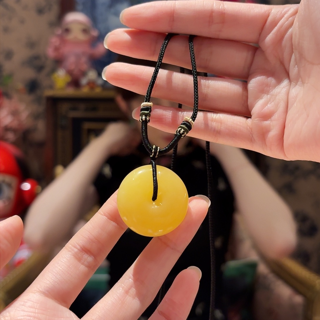 蜜蜡颈饰未镶嵌颈饰