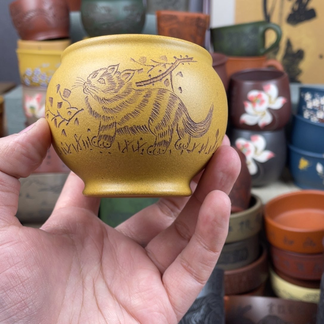 紫砂茶杯紫砂茶杯