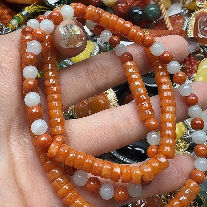 翡翠未镶嵌项链翡翠