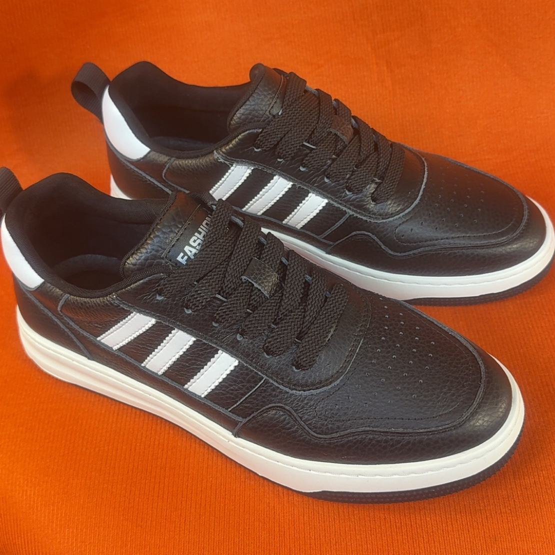 春季夏季新款头层牛皮男士皮鞋真皮休闲鞋百搭时尚小白鞋男款男鞋