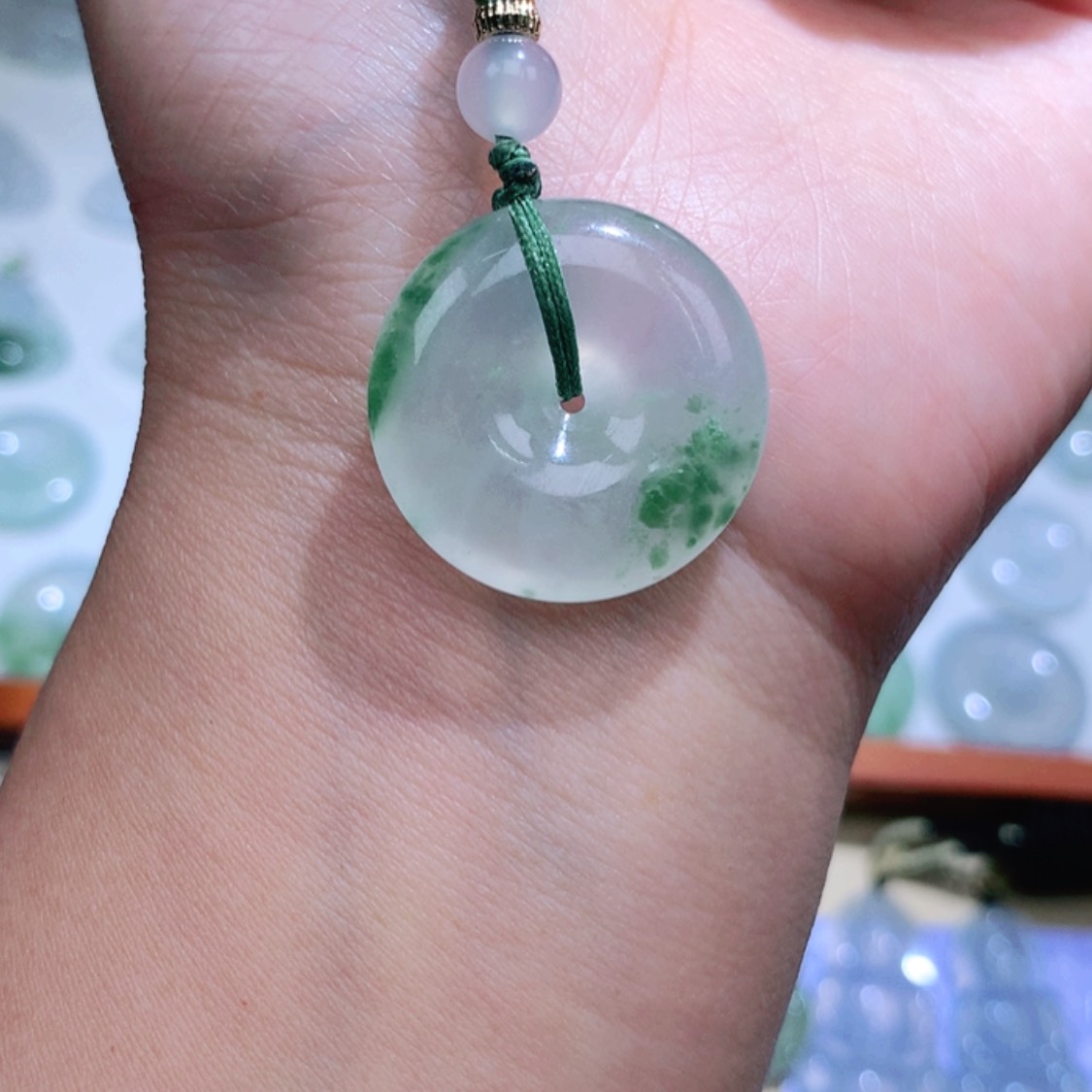 【闪购商品】翡翠颈饰未镶嵌金*平安扣