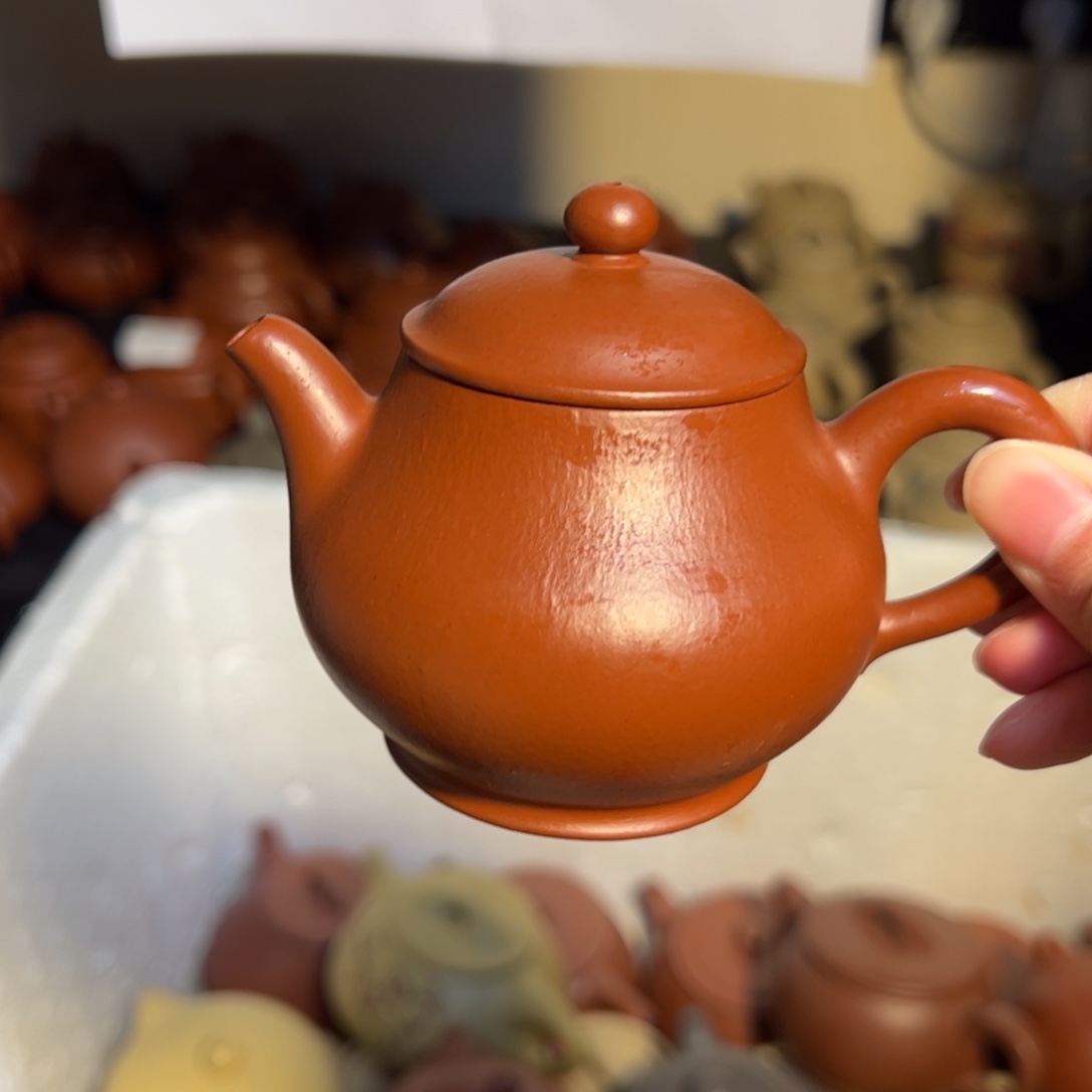 紫砂茶壶宜兴紫砂壶朱泥130