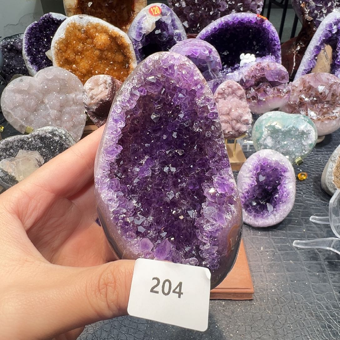 紫晶未镶嵌珠宝半成品