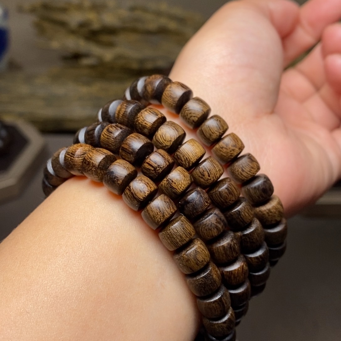沉香手串越南瘤疤富森红土0.6✖️0.8✖️108