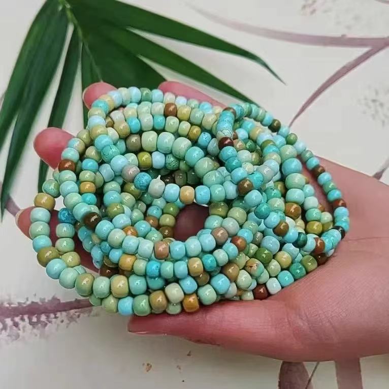 绿松石手串原矿绿松石天然高瓷、时尚百搭（直播间一物一拍）