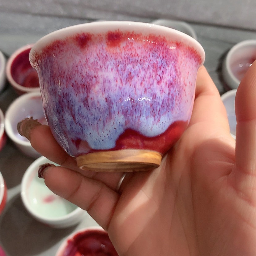 【闪购商品】门**叔钧瓷主人杯摆件工艺品