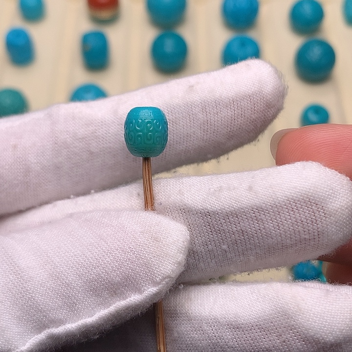 绿松石未镶嵌绿松石回纹7.5