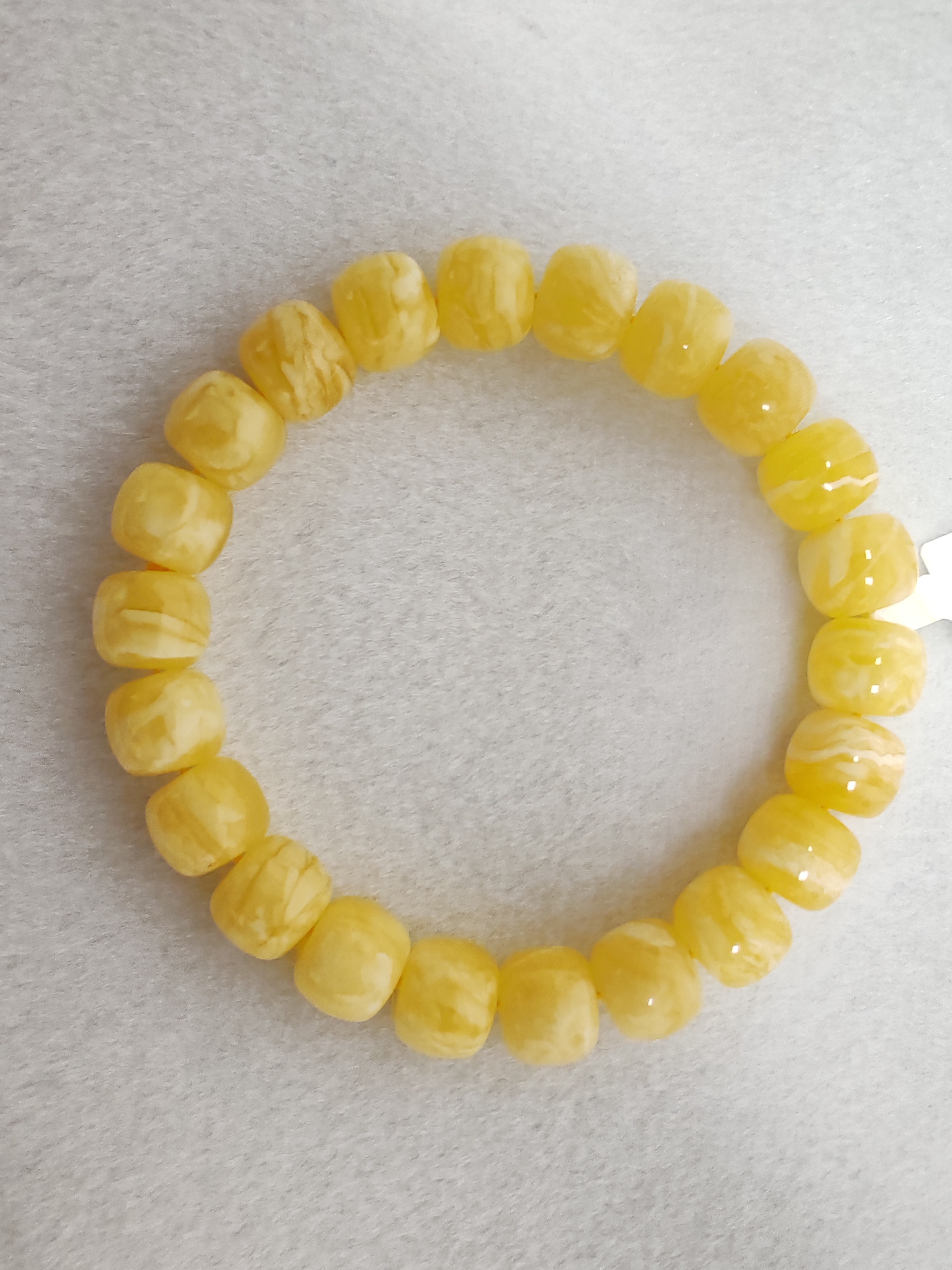 11m金虎皮妖花蜜蜡手串，蜡质饱满花纹独特，17.01g