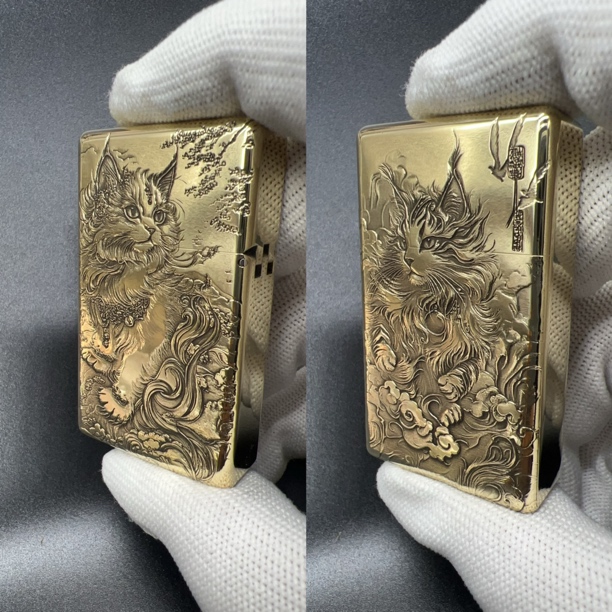 ZORRO 正品佐罗538窄版盔甲机精雕立体煤油打火机仰望星空