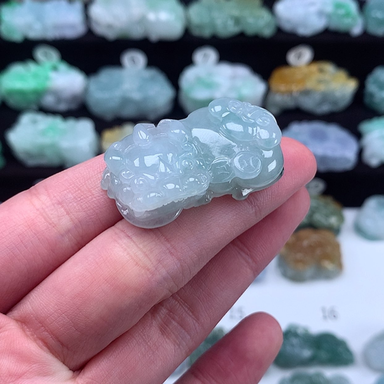 【闪购商品】翡翠颈饰未镶嵌貔貅