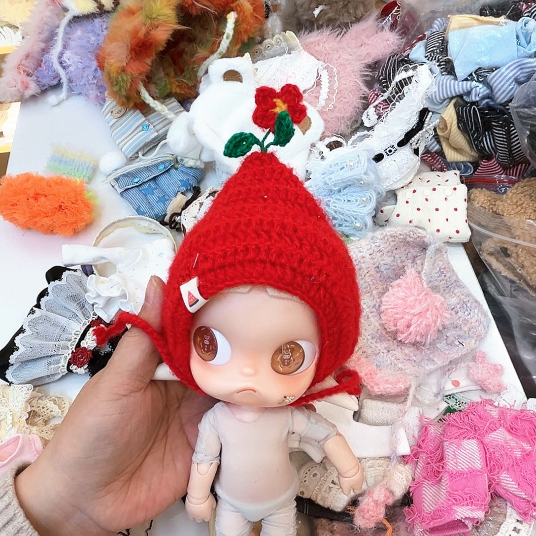 小红花帽子新款帽子