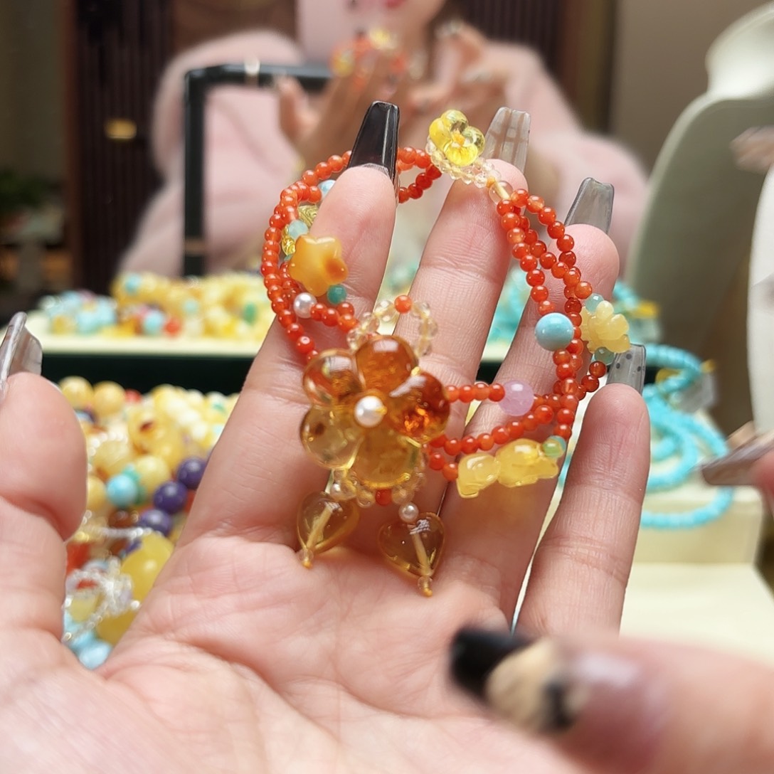 琥珀手链未镶嵌琥珀