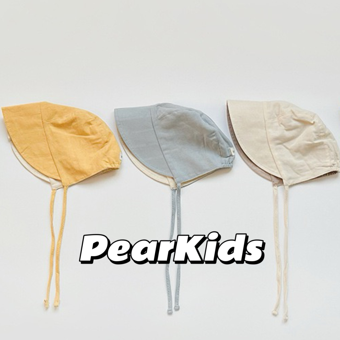 梨子【宝宝春秋款遮阳帽】婴儿春秋薄款双面两用大帽檐遮阳帽